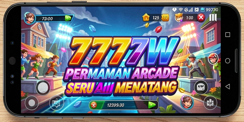 Tangkapan layar menampilkan gameplay seru dari 7777W.