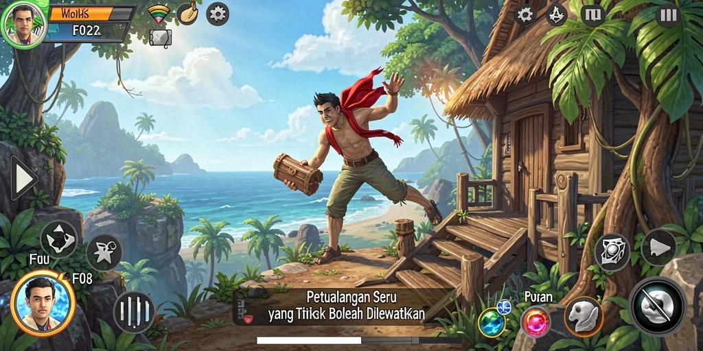 Screenshot F08 menampilkan petualangan mendebarkan dalam gameplay eksplorasi.