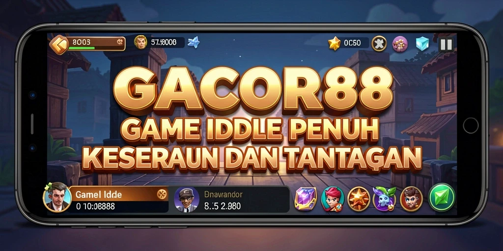 Tampilan gameplay GACOR88 dengan karakter yang beraksi dalam permainan Idle.