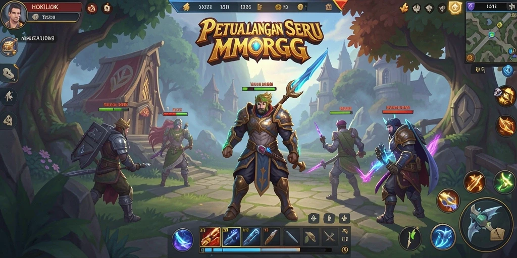 Tampilan gameplay HOKILUCK yang memukau di dunia MMORPG.