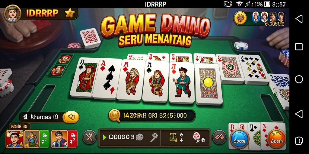 Tampilan permainan domino yang seru dan penuh strategi di IDRRP.