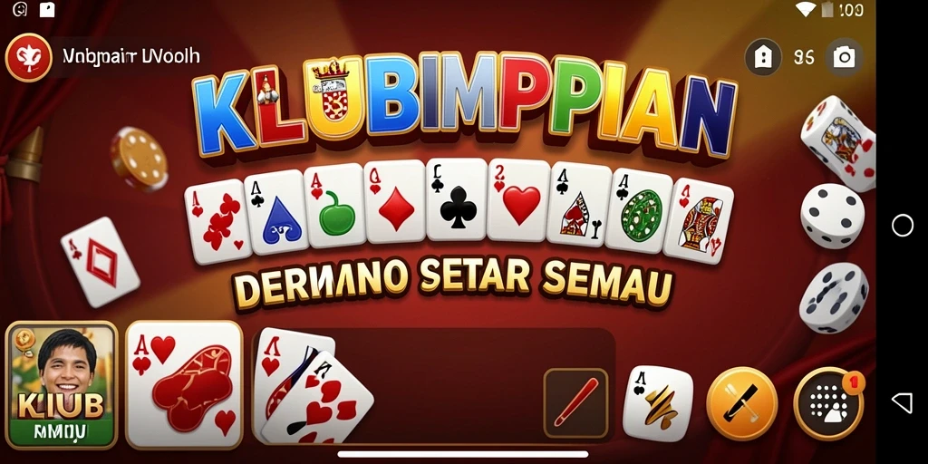 Screenshot gameplay KLUBIMPIAN yang menunjukkan aksi seru permainan domino.