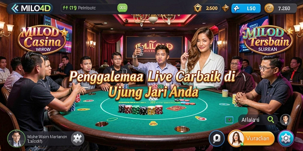 Tampilan menarik dari gameplay Live Casino di MILO4D.