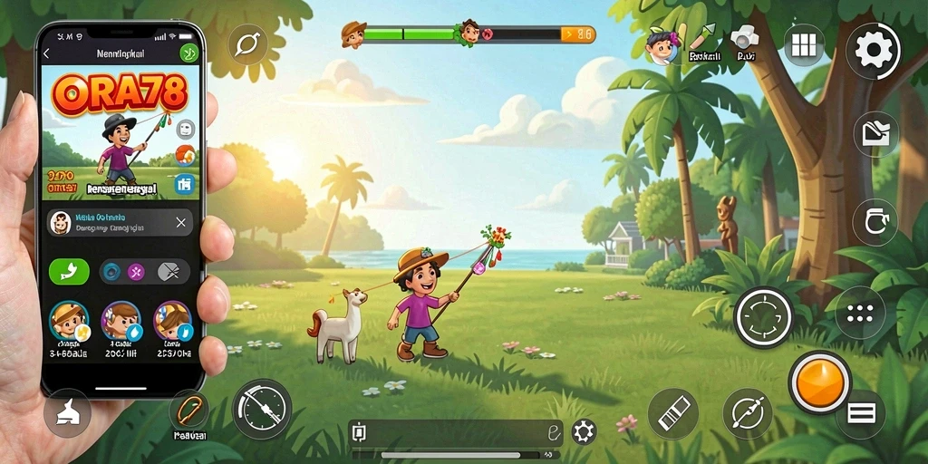 Tangkapan layar ORA78 menampilkan gameplay yang seru dan interaktif.
