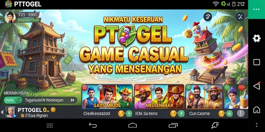 Screenshot PTTOGEL menunjukkan gameplay yang menarik dan berwarna.