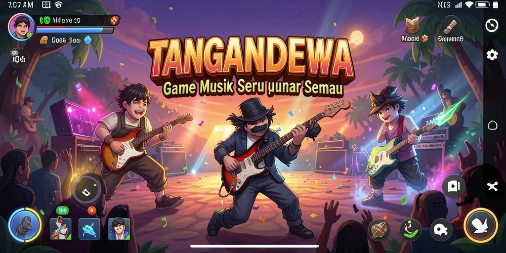 Tampilan gameplay yang seru dan interaktif di TANGANDEWA.