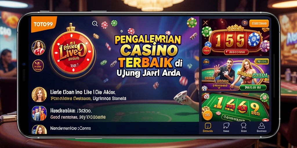 Screenshot TOTO99 menampilkan dealer langsung dalam permainan kasino yang mendebarkan.